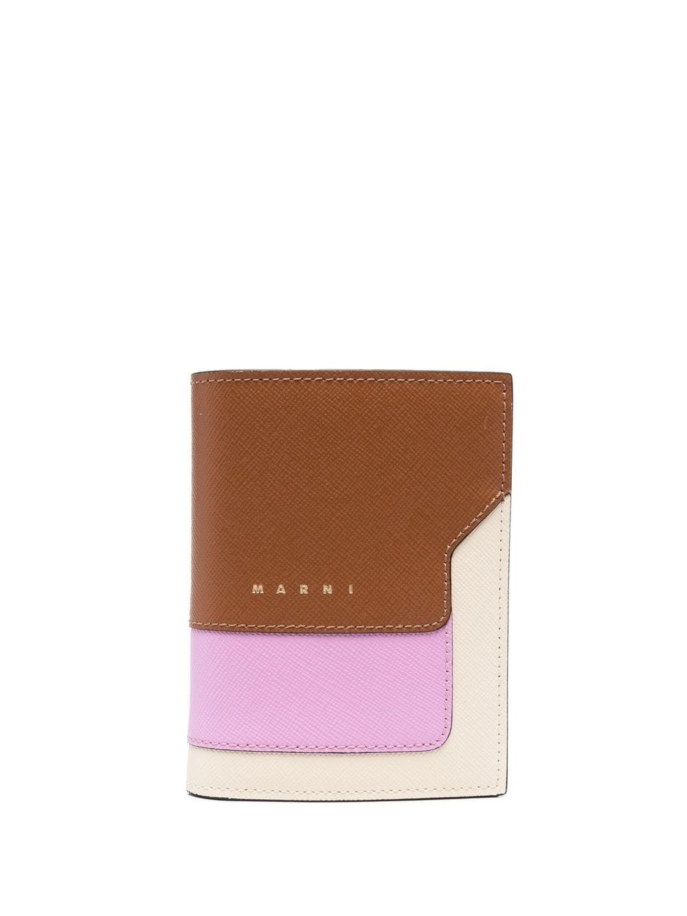 colour-block leather bi-fold wallet - 1