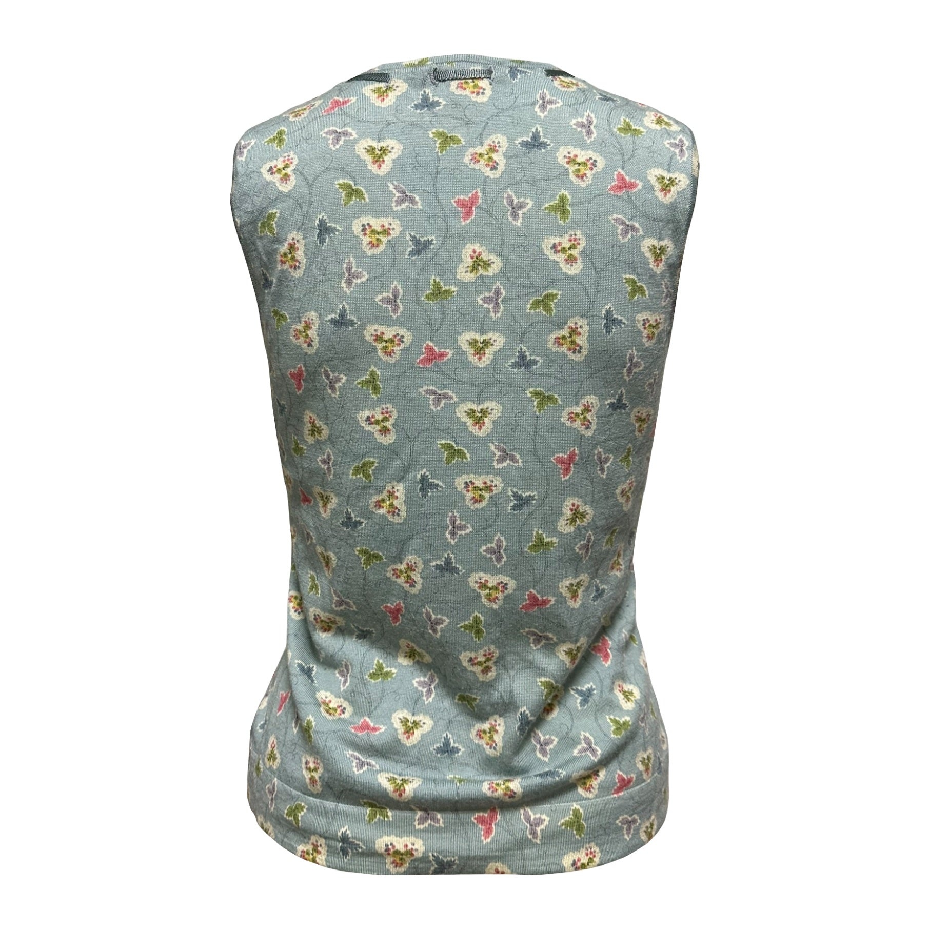 CHRISTIAN DIOR Spring Summer 2003 Floral Print Knit Tank Top - 2