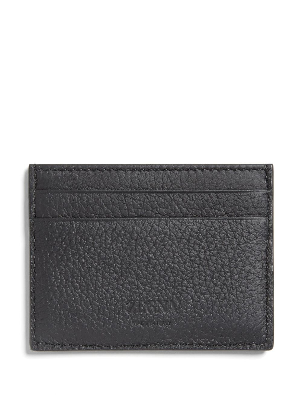 logo-patch leather cardholder - 2