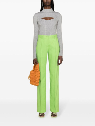 MSGM straight-leg tailored trousers outlook