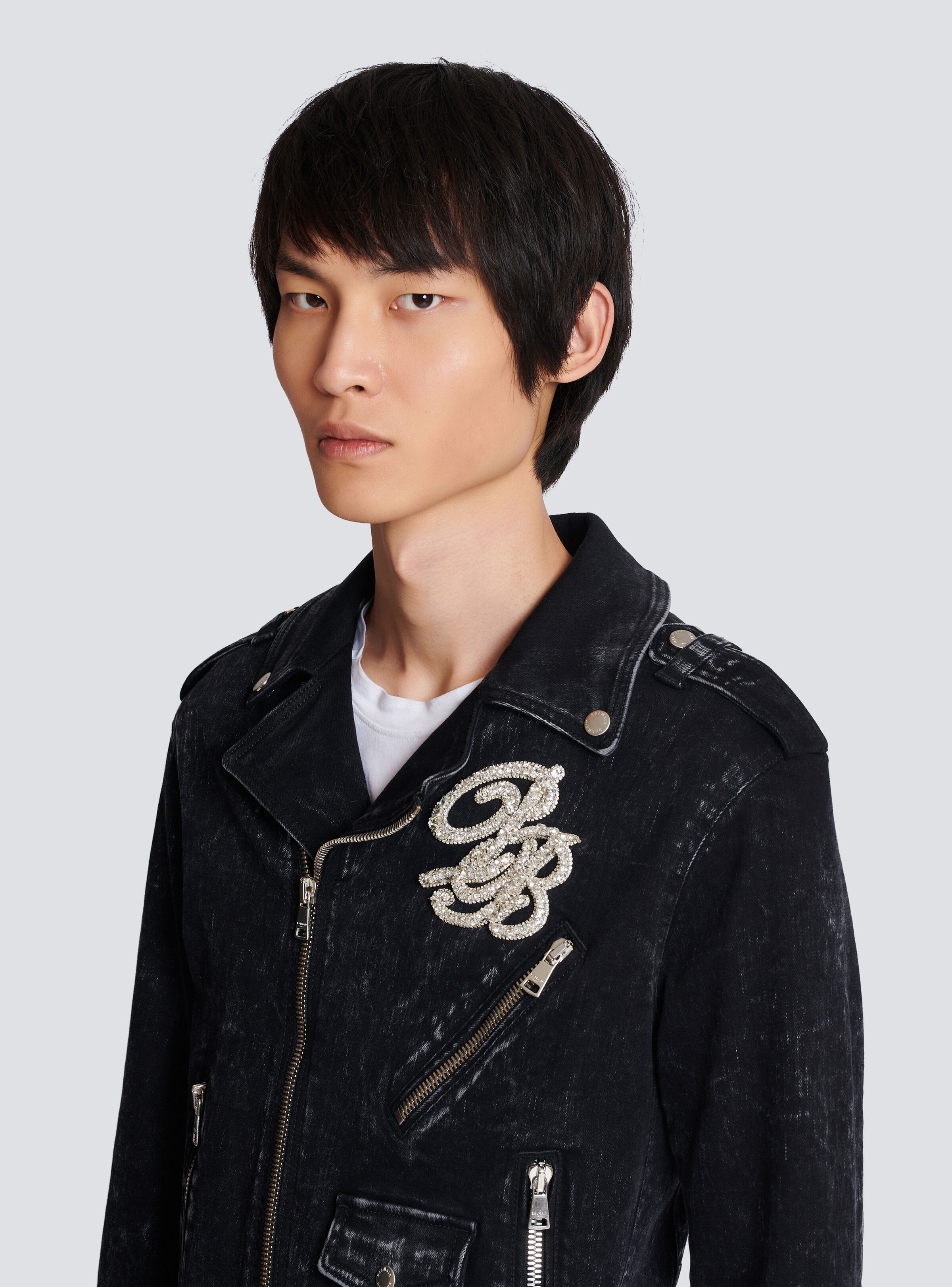 Denim biker jacket - 7