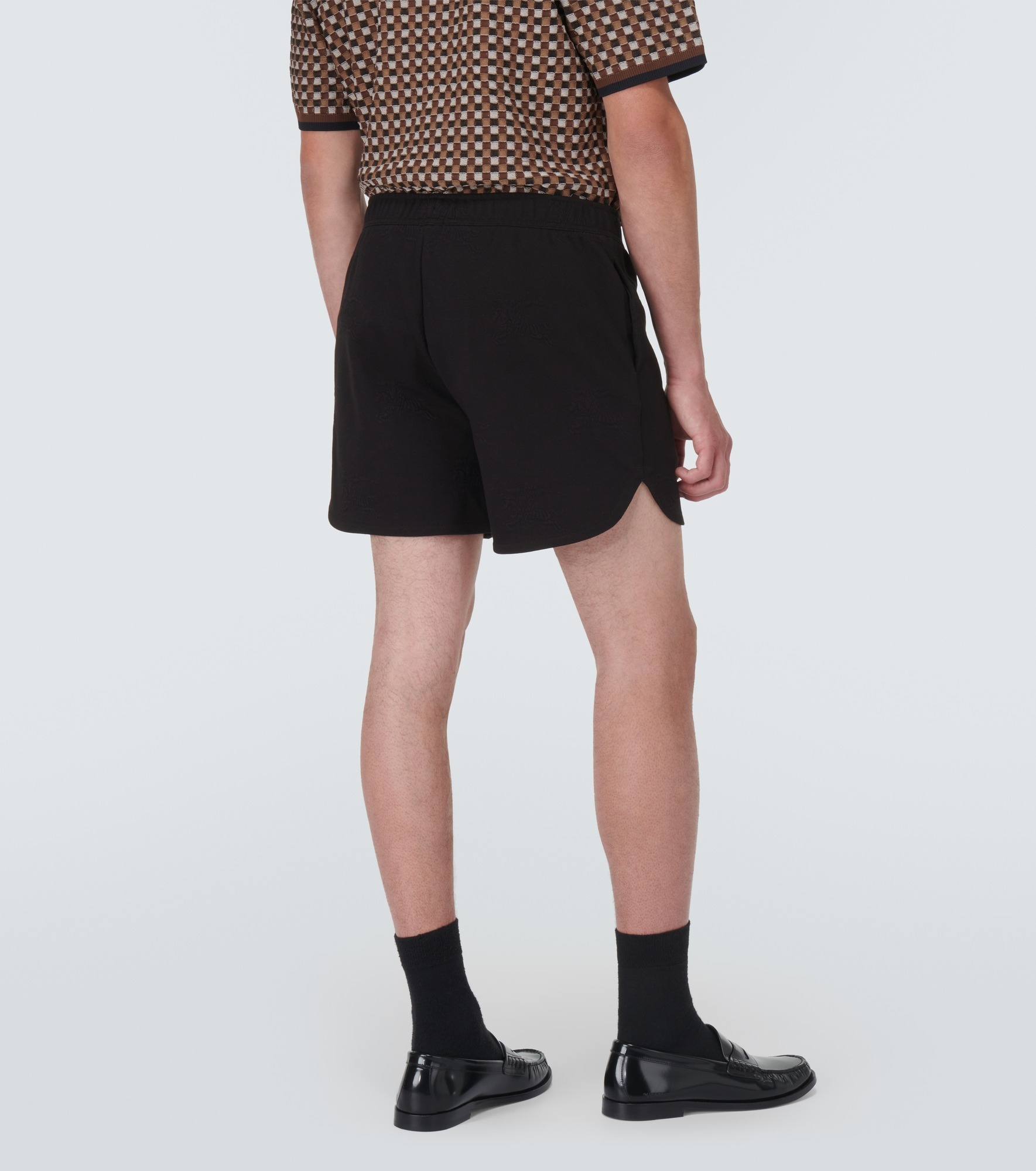 EKD jacquard cotton-blend shorts - 4
