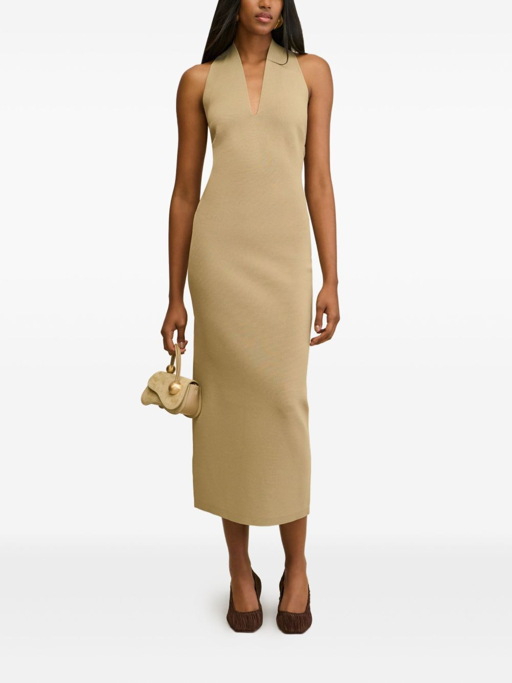 Caia halterneck midi dress - 2