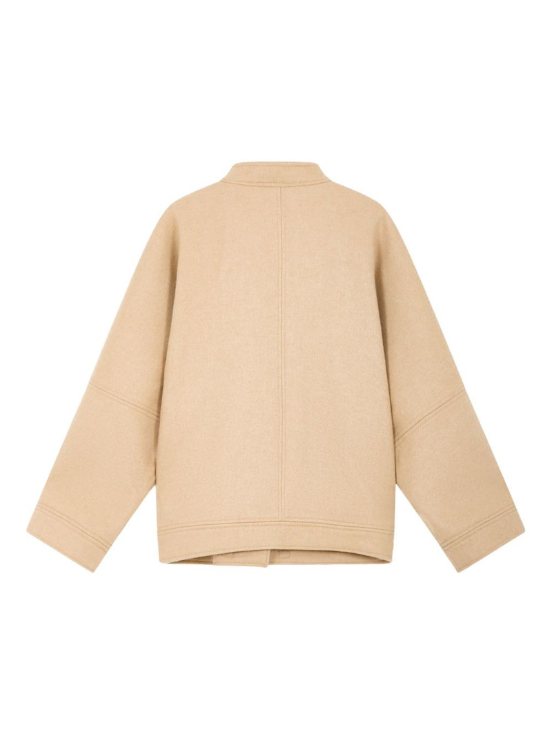 Max Mara buckled chaquetón jacket outlook