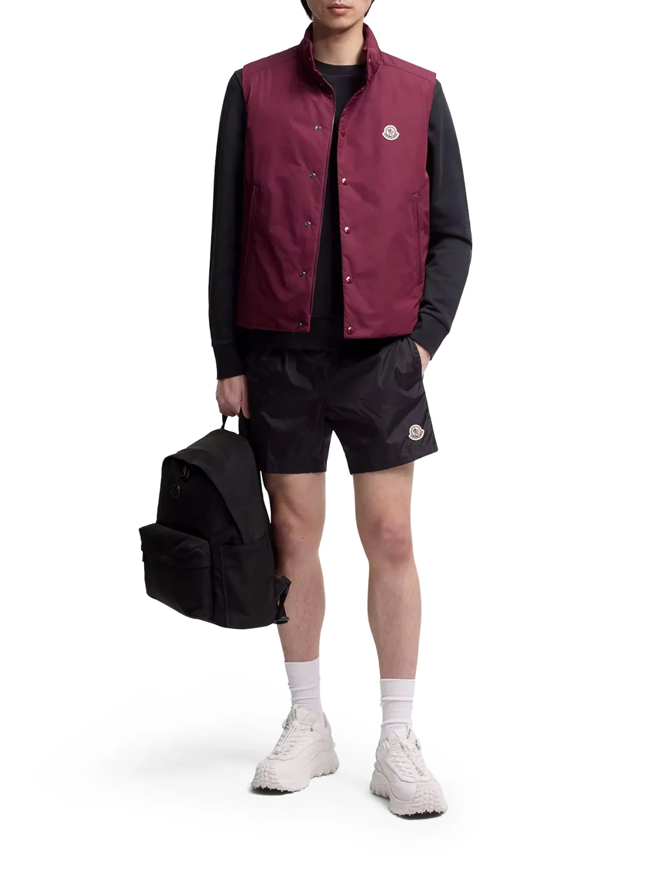 SWIMWEAR WITH LOGO PATCH - 1