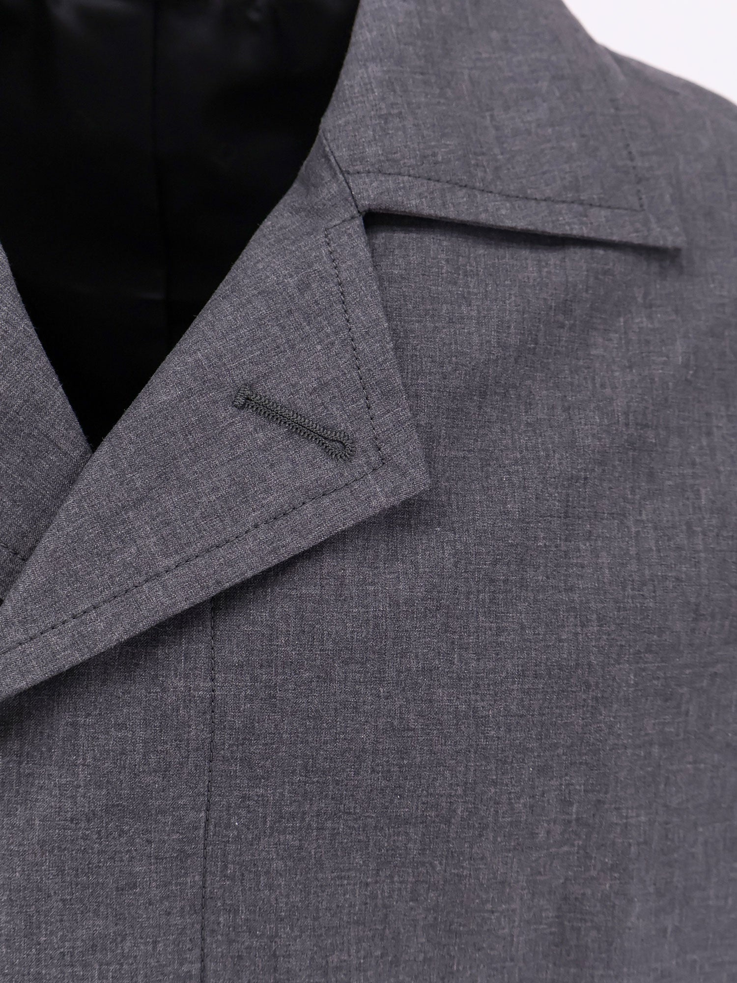 Dior Men Wool And Silk Coat With Martingale - 3