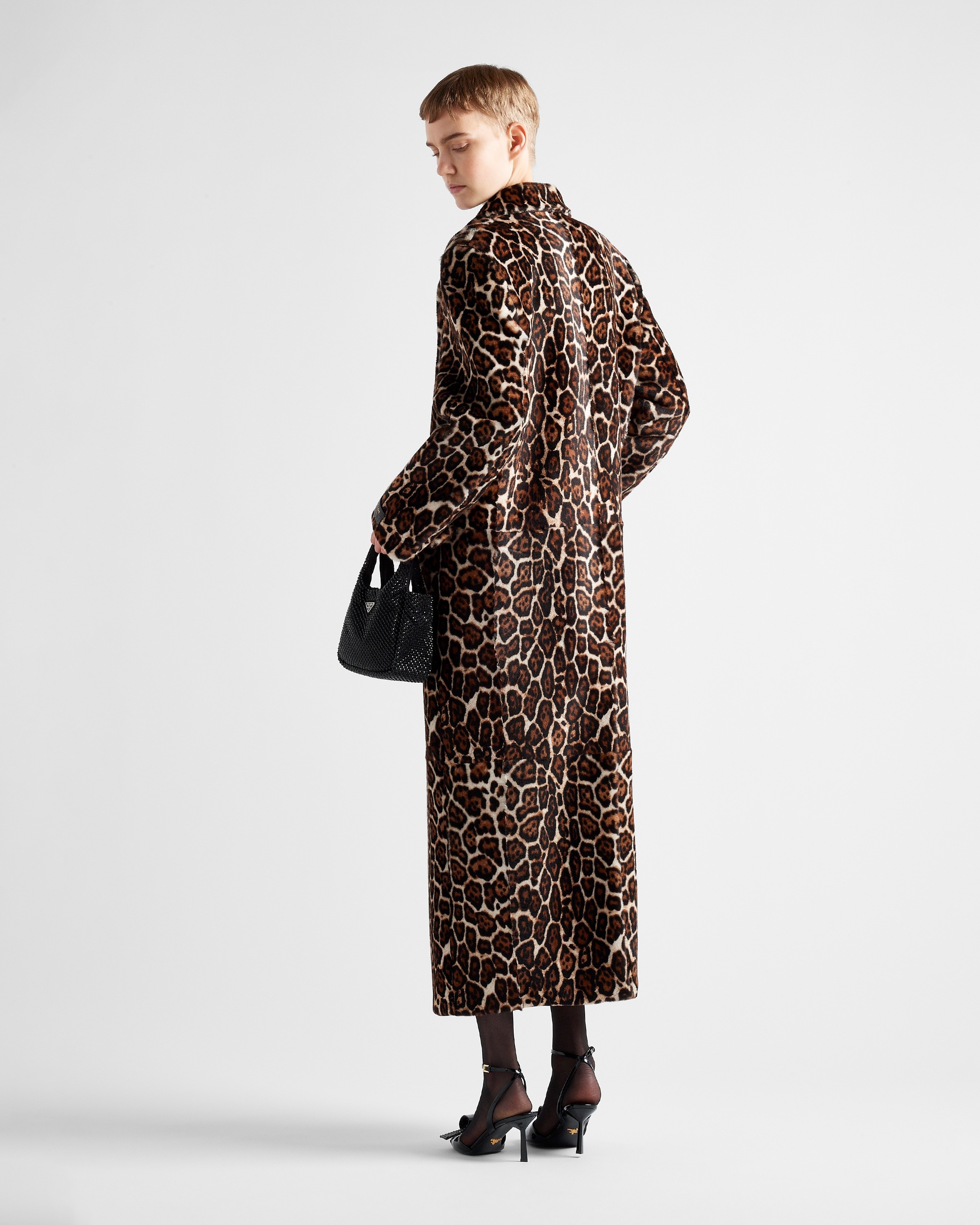 Printed sheepskin coat - 5