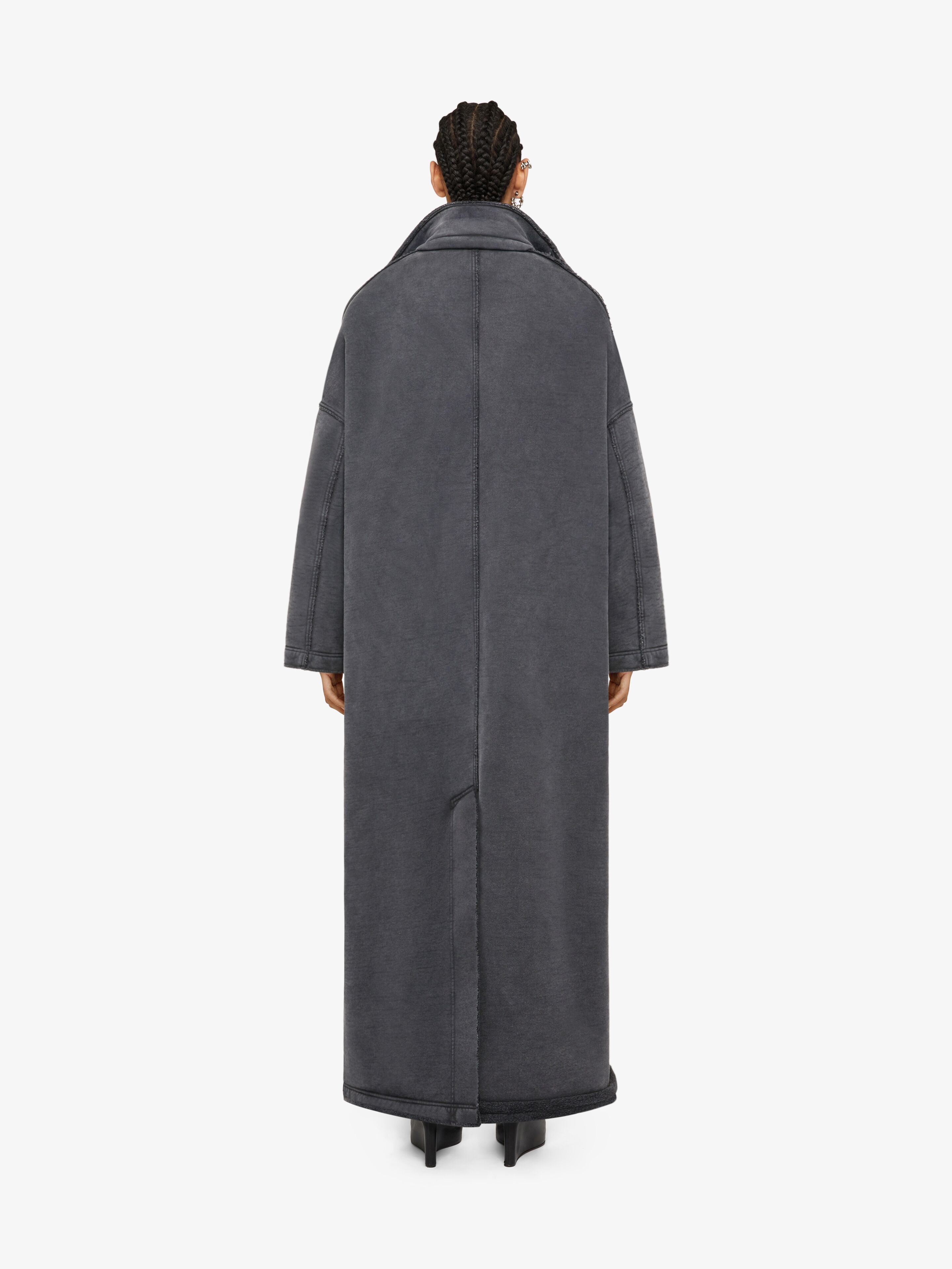 OVERSIZED TRENCH IN WASHED OUT FELPA - 4