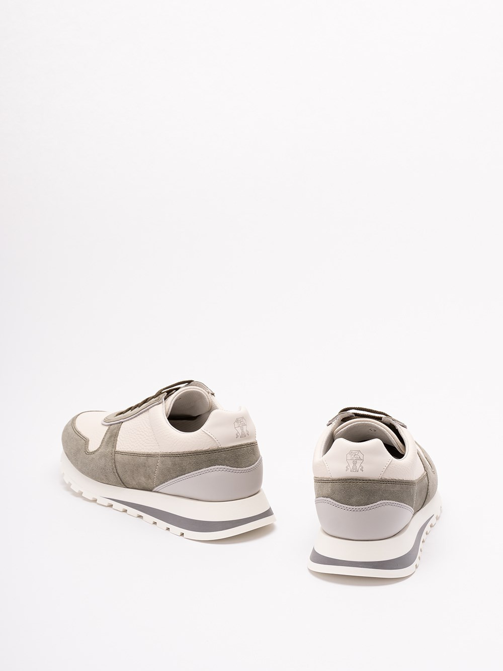 Calfskin And Suede Sneakers - 3