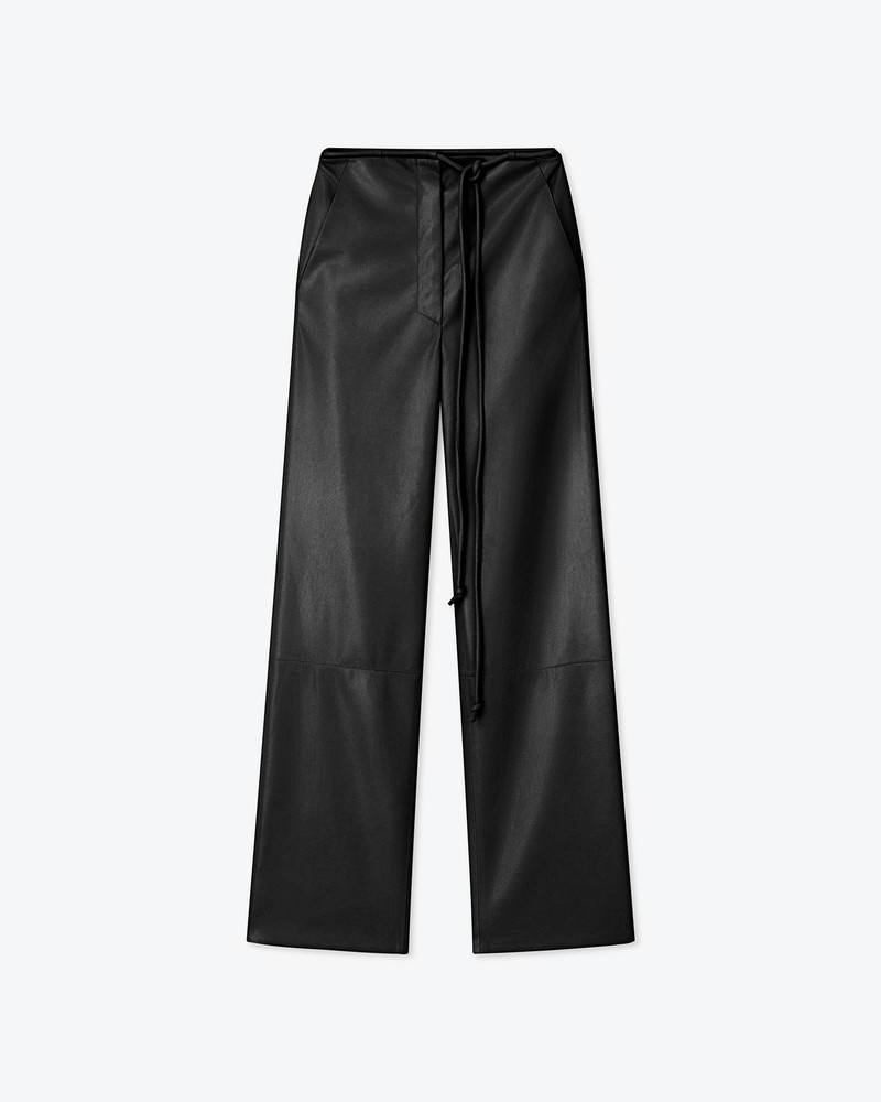 MAERLE - OKOBOR™ alt-leather pants - Black 1