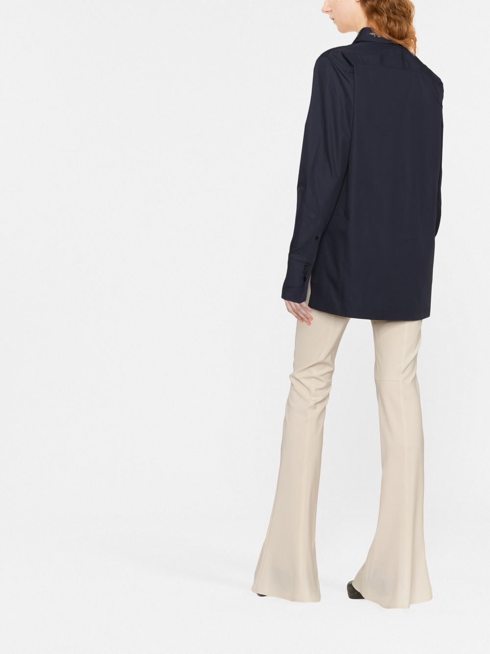 embroidered long-sleeve shirt - 3