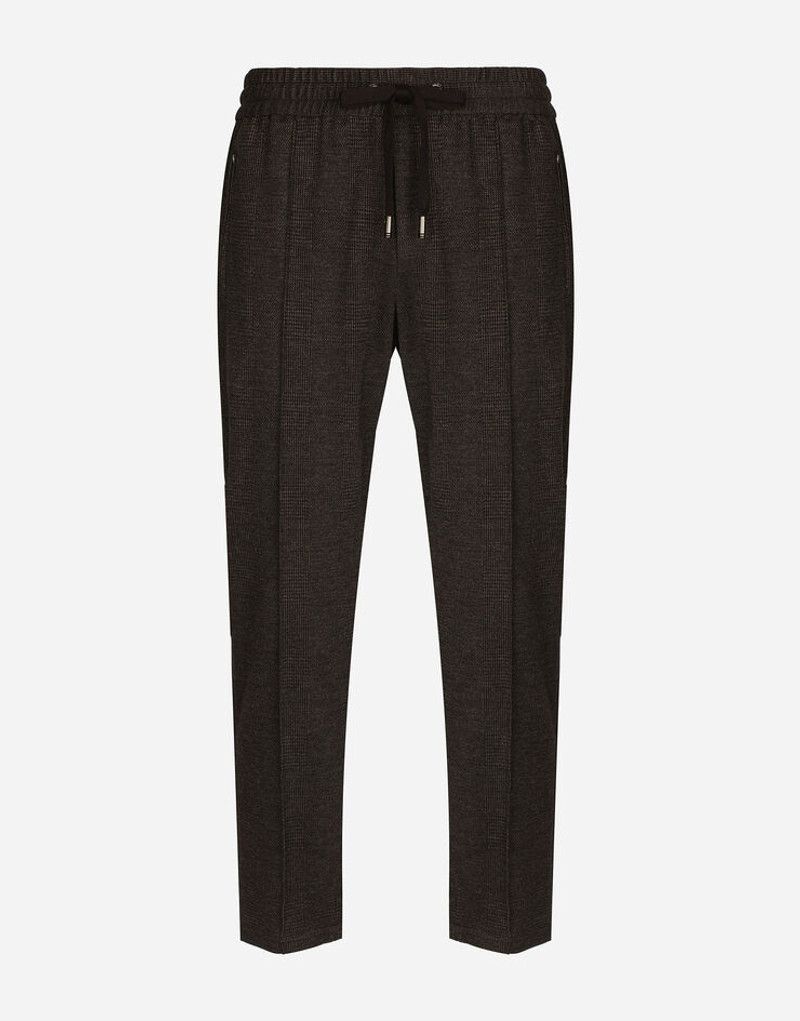 Glen plaid jersey jogging pants 1