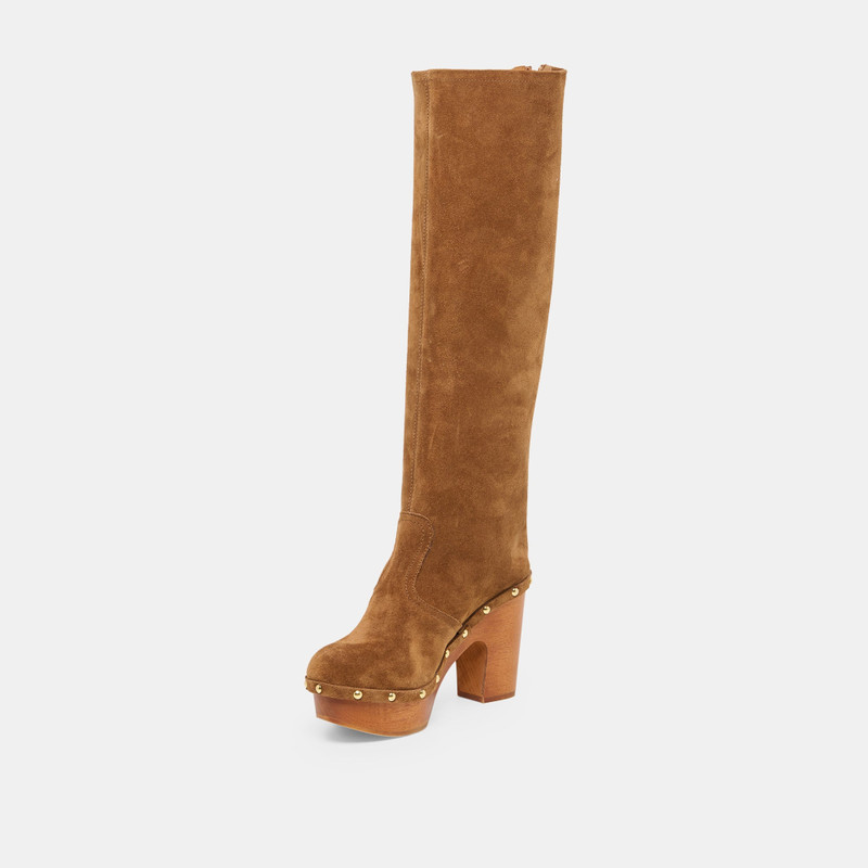 JENNY BOOTS CHESTNUT SUEDE 7
