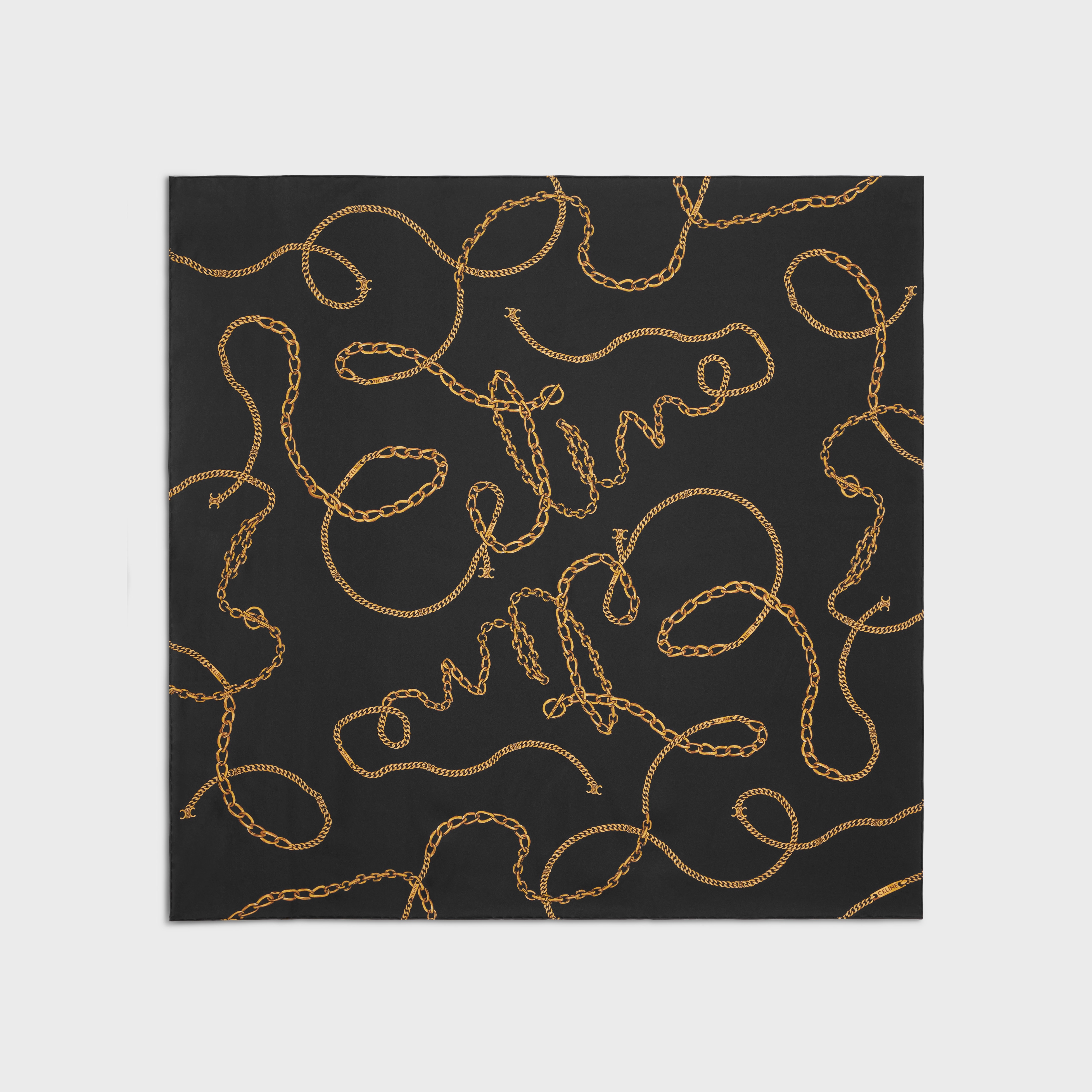 SQUARE IN CELINE CHAIN SILK TWILL - 1