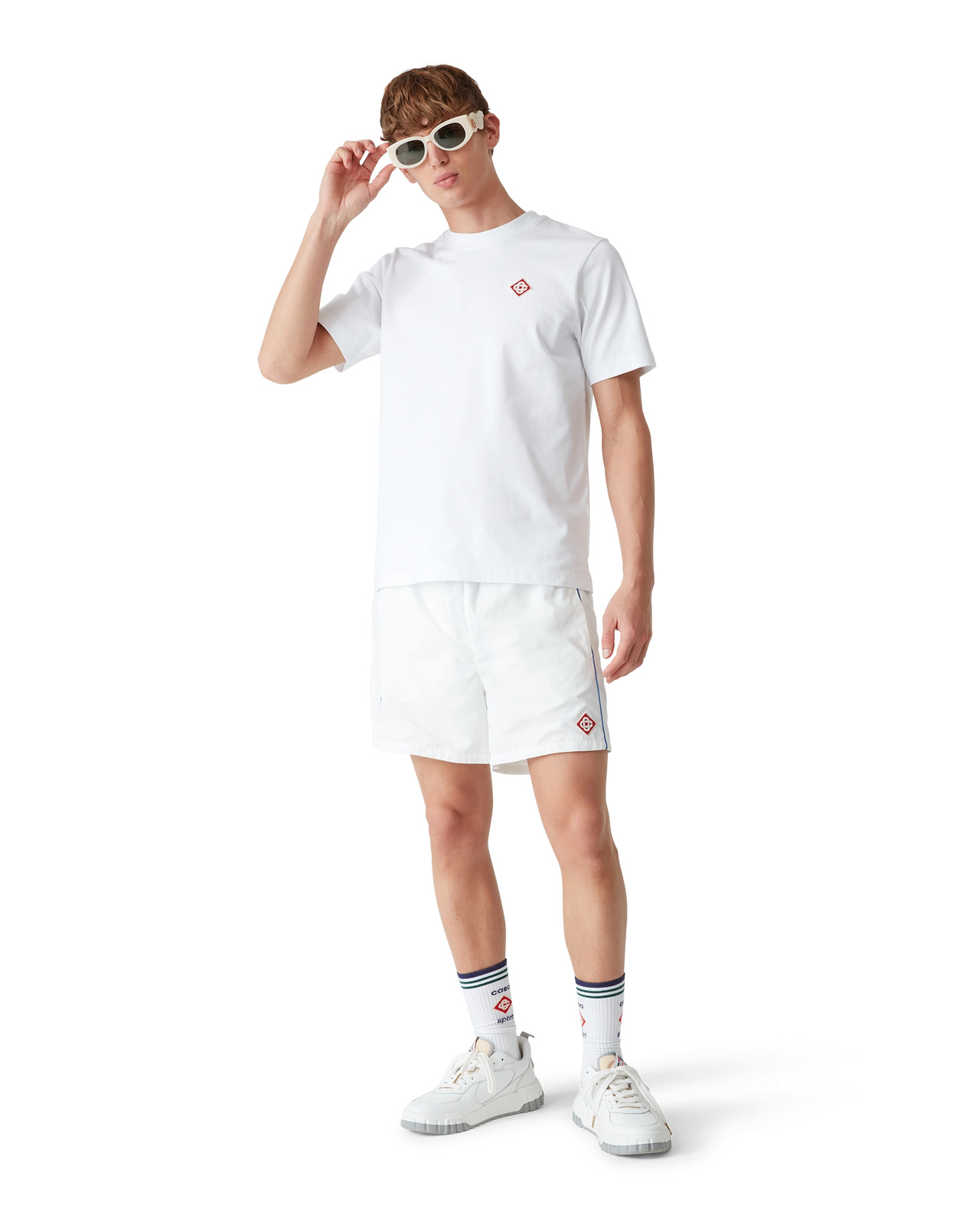 Midnight Acropolis Windbreaker Shorts | Casablanca Paris - 2