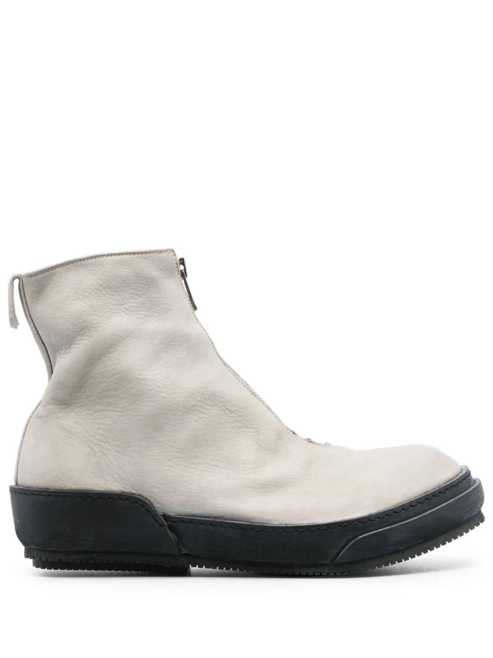round-toe zip-up boots - 1
