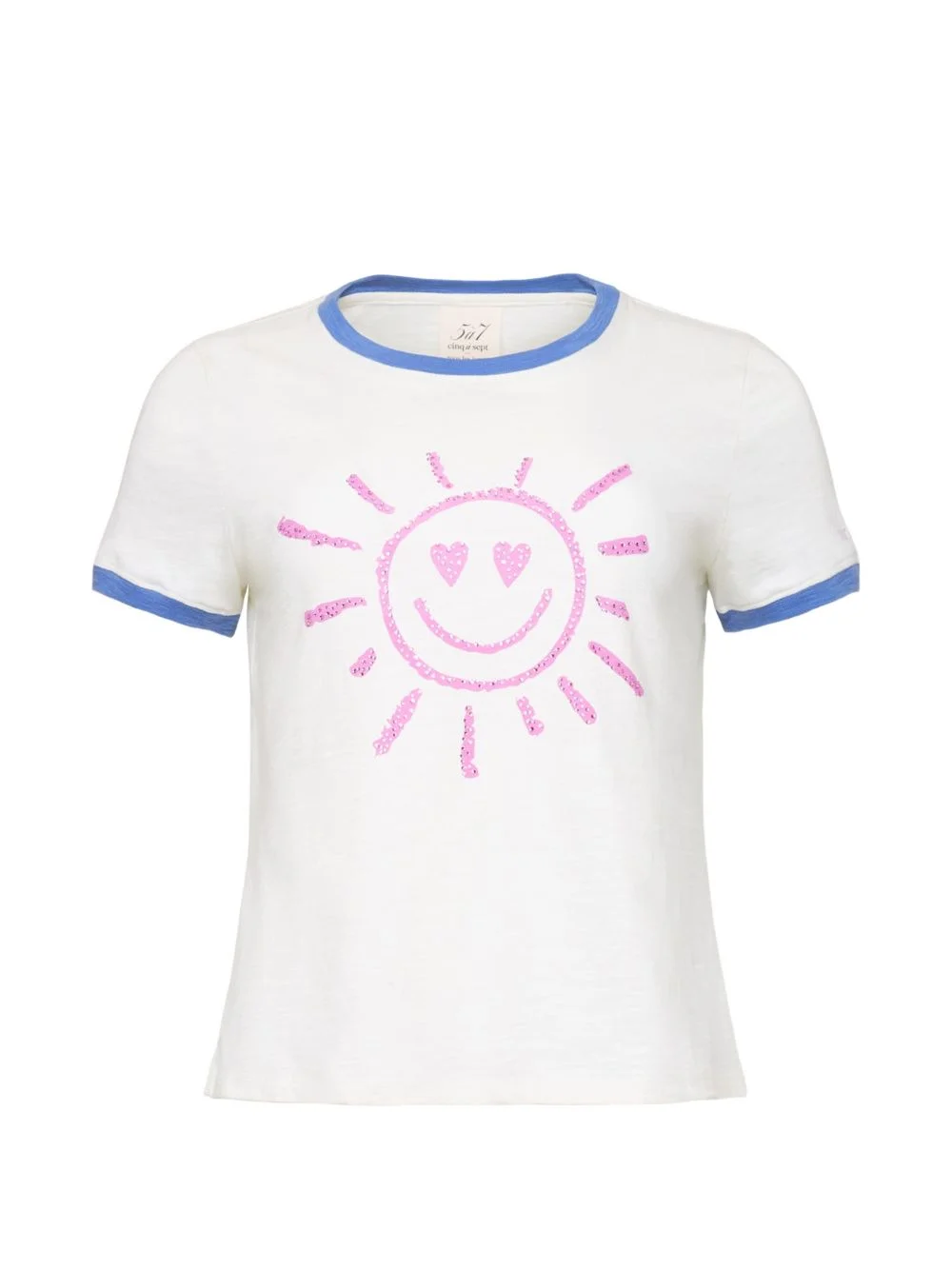 smiling-sun rhinestone-embellished T-shirt - 1