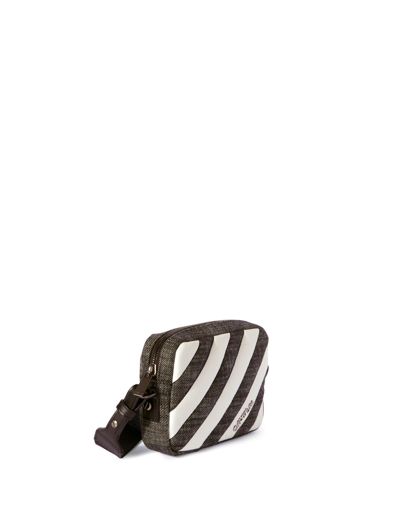 Off-White Black Diagonal Quilted Camera Bag outlook