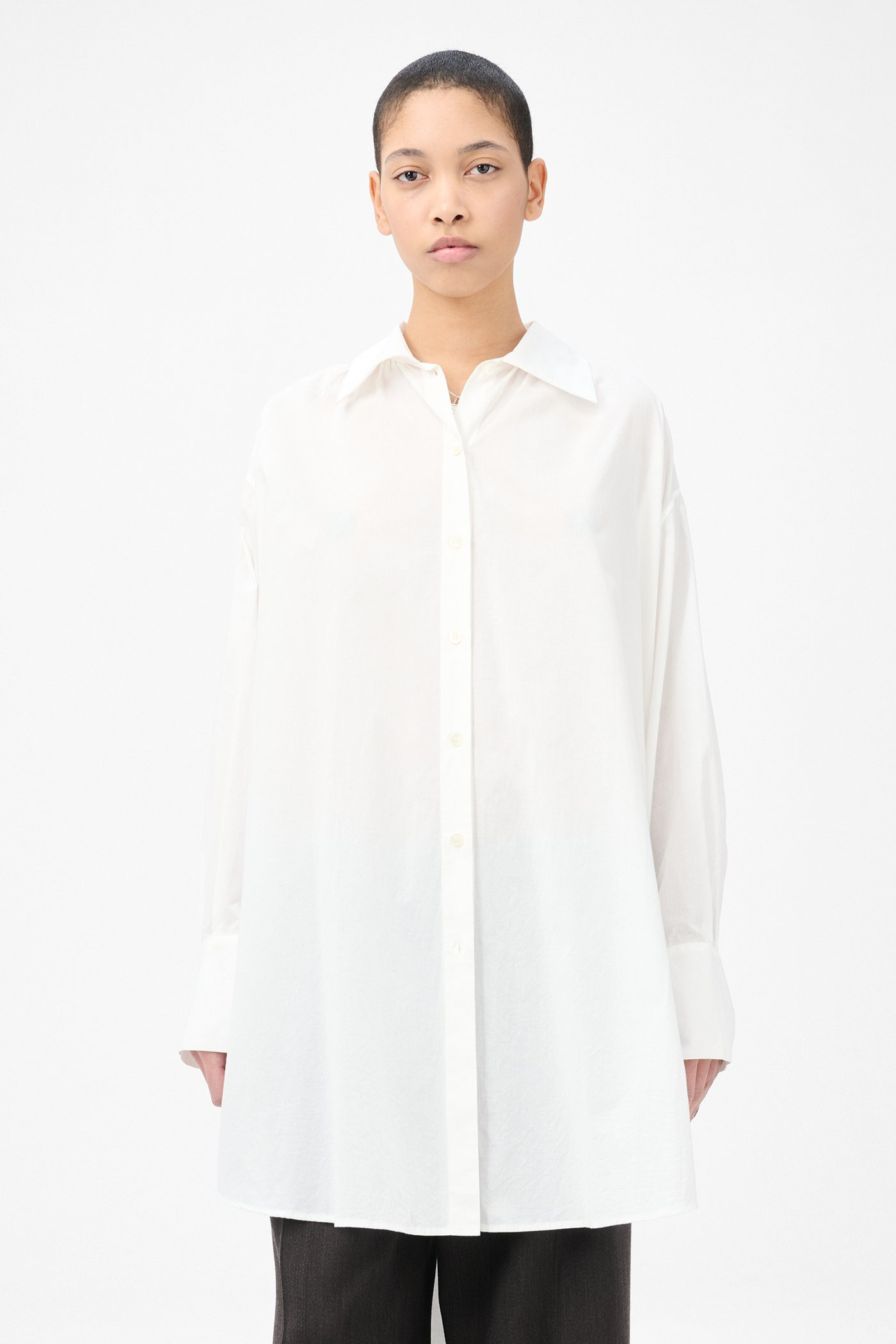 Gale Dress White Voile - 3