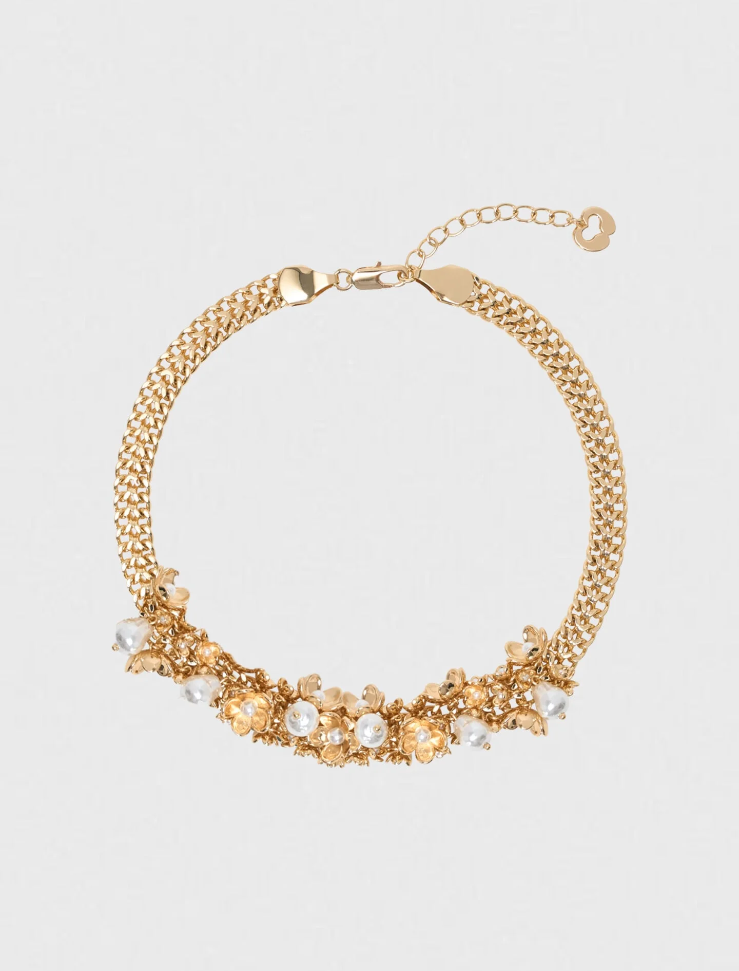 Asymmetric wide chain bracelet - 1
