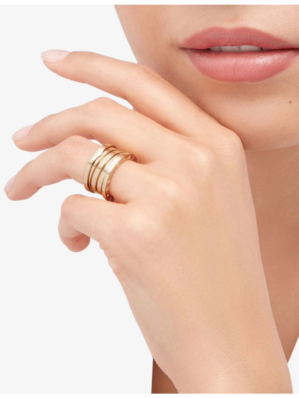 B.zero1 four-band 18ct yellow-gold ring - 3