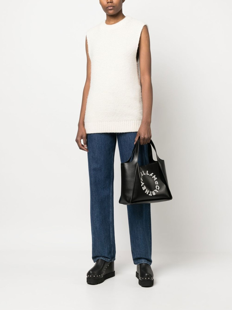 Stella McCartney embroidered-logo tote bag outlook