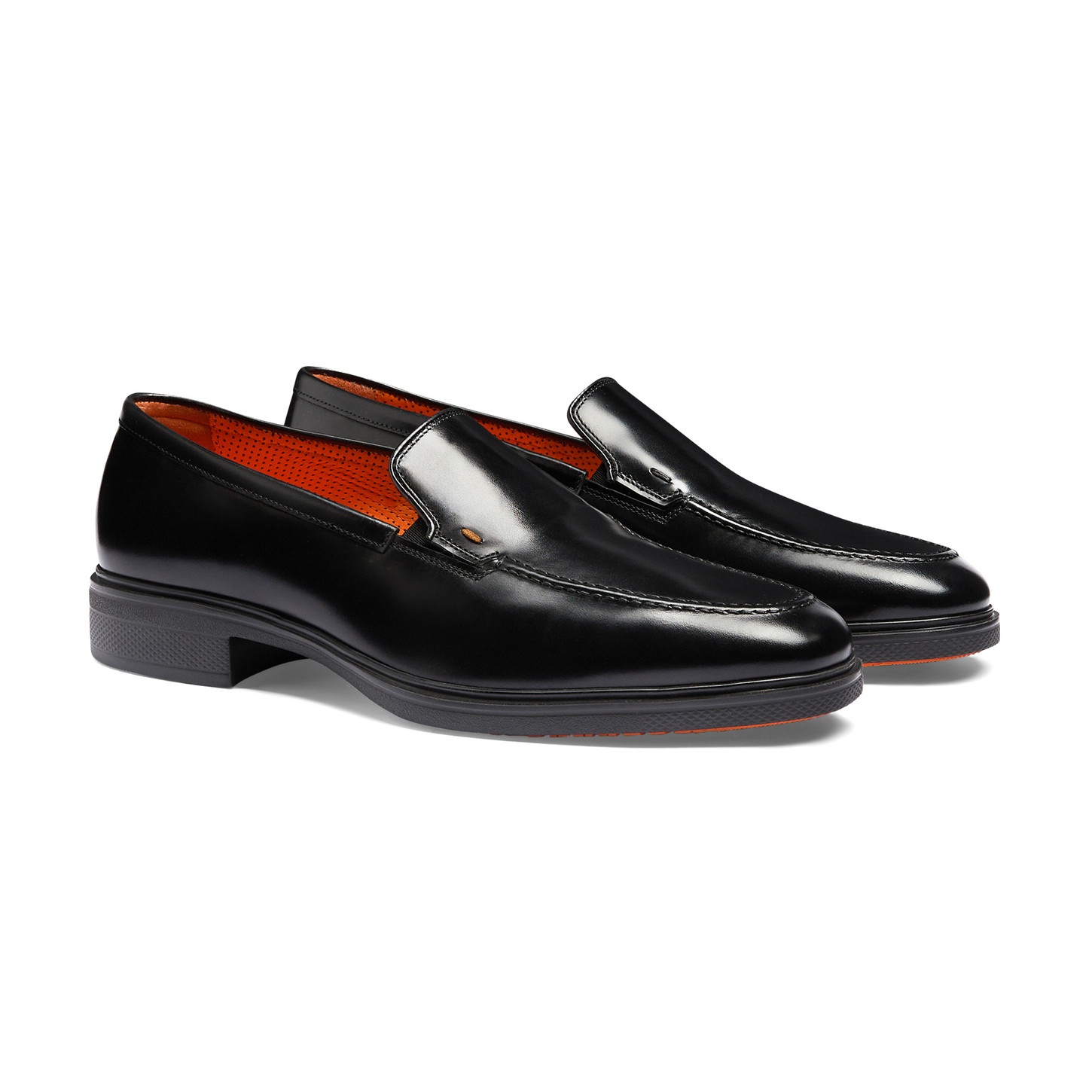 Men's black leather Easy loafer - 3