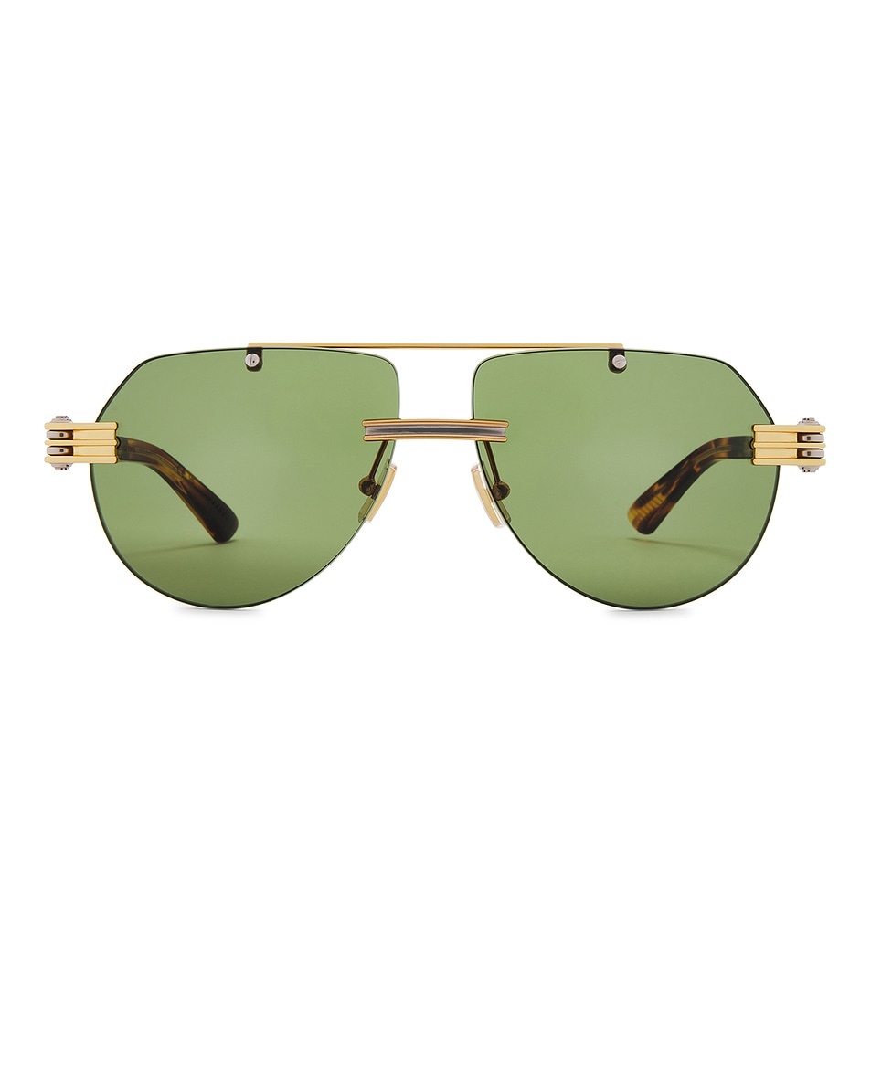 BOTTEGA VENETA アビエイターサングラス 大人気 BOTTEGA VENETA EYEWEAR アビエイタースタイル トータスシェル