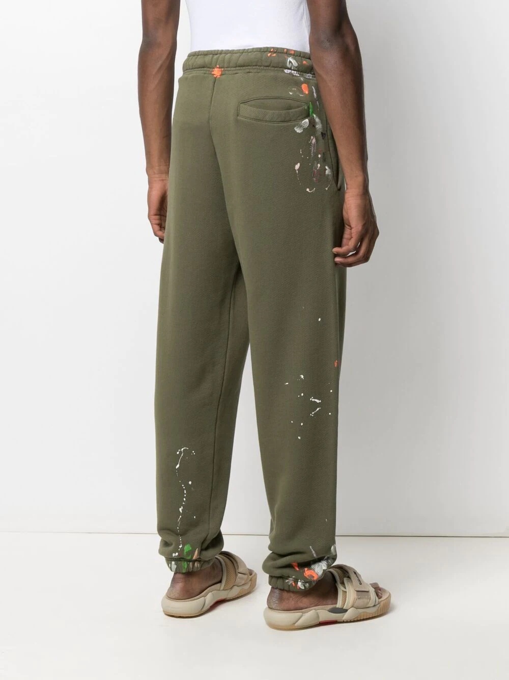 paint-splatter track pants - 4