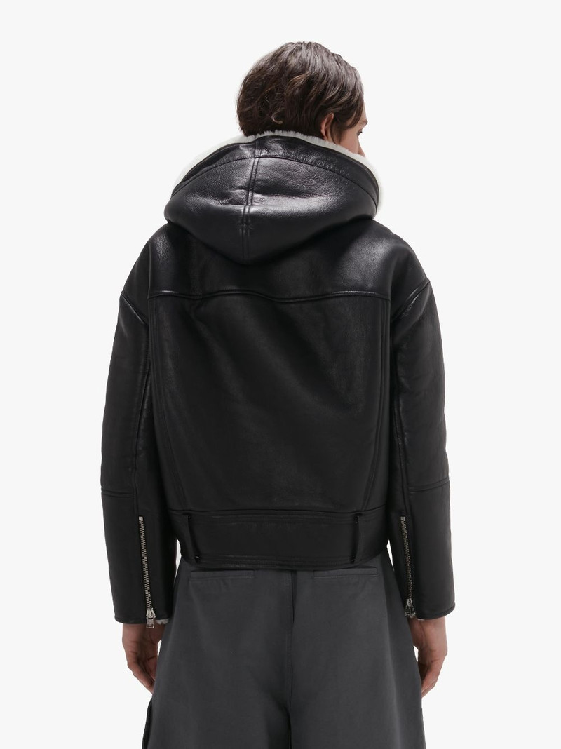 HOODED BIKER JACKET 3