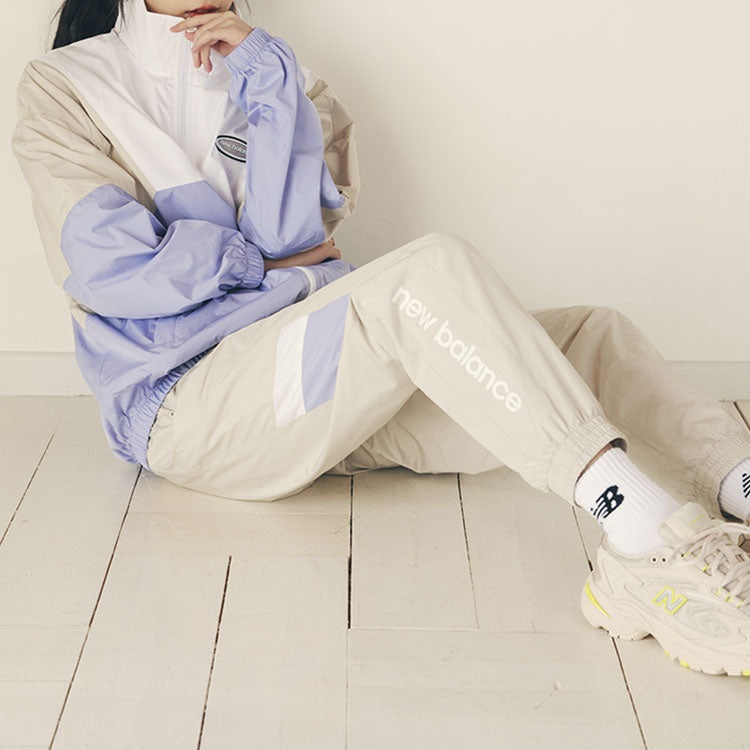 New Balance Sportswear Pants 'Beige Blue' 5TC17133-BEI - 6