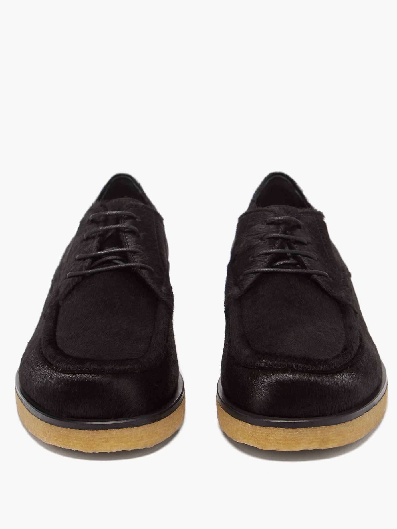 Calf-hair leather Derby shoes - 5