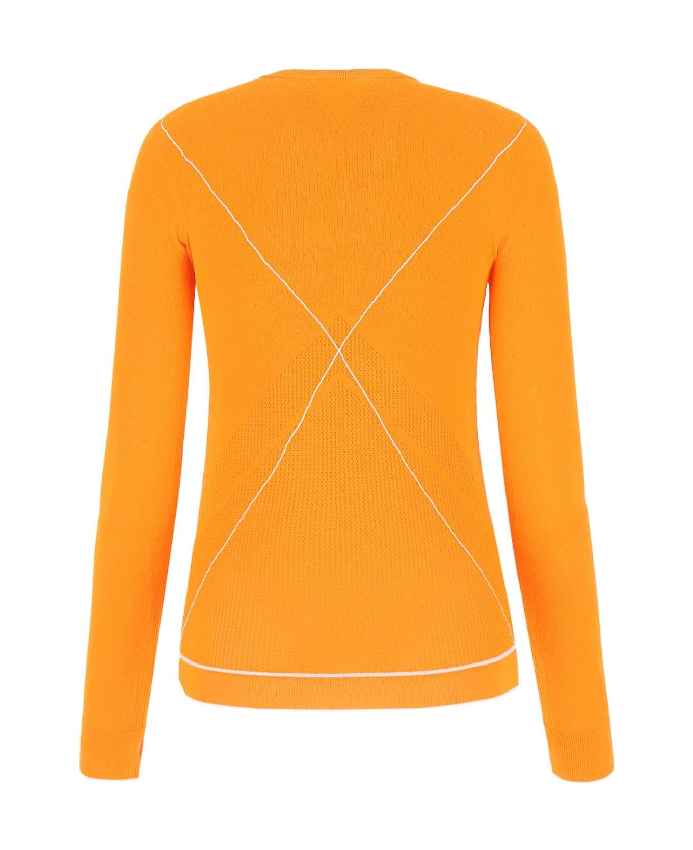 Orange Viscose Blend Sweater - 2