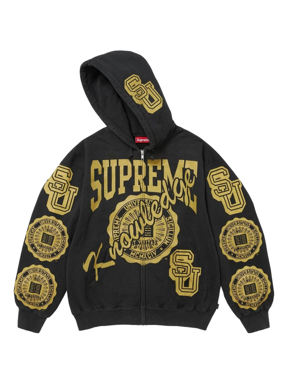 Knowledge zip-up hoodie - 1