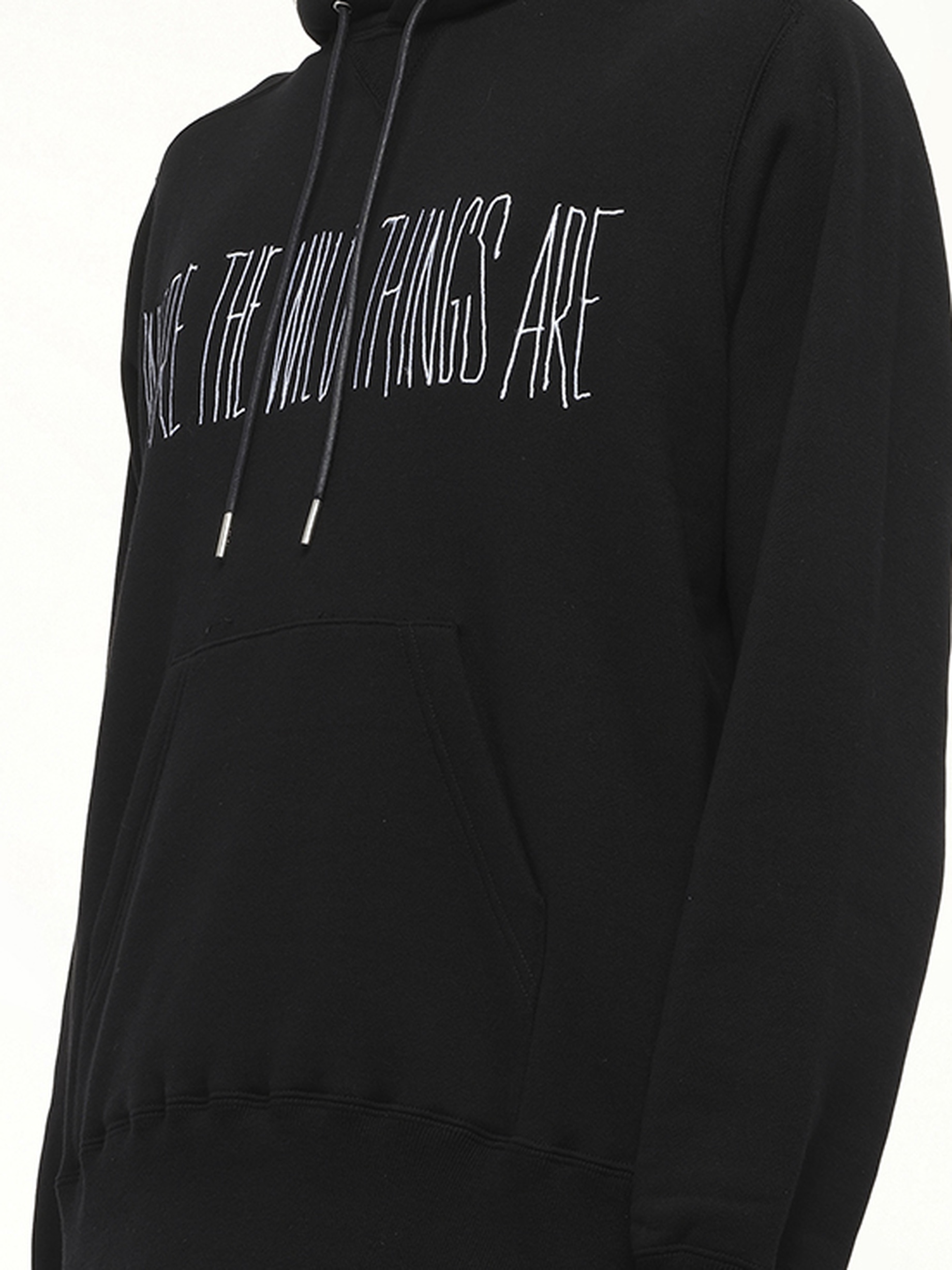 WHERE THE WILD THINGS ARE Logo Hoodie in Black - 3