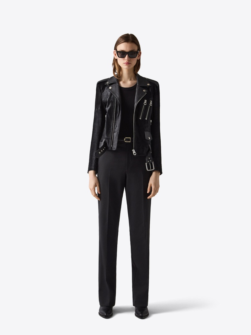 BLK DNM LEATHER JACKET 16 BLACK outlook
