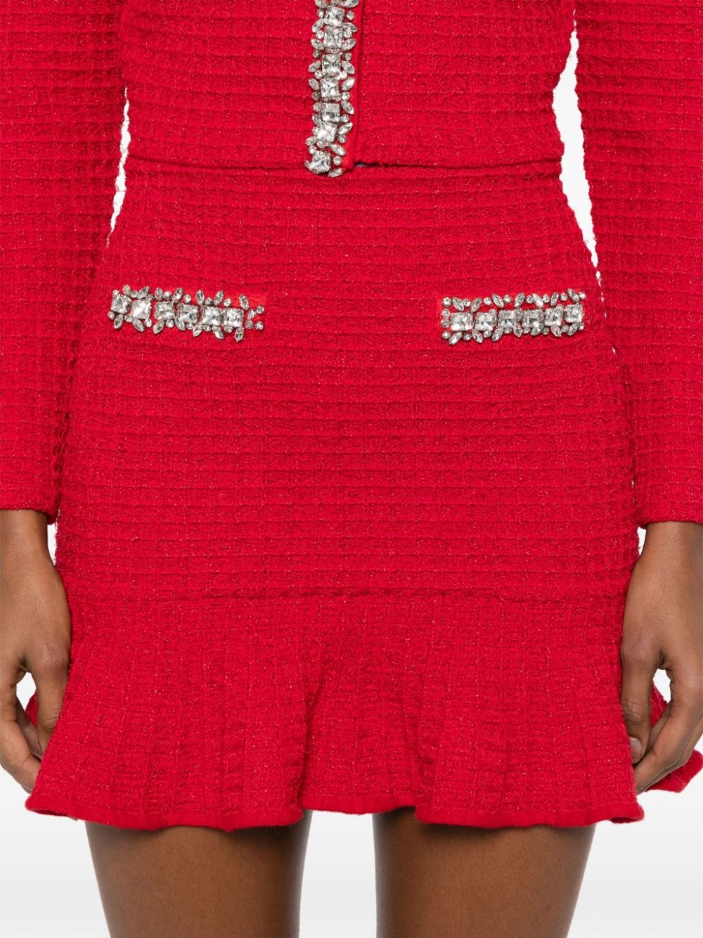 grid-knit mini skirt - 5