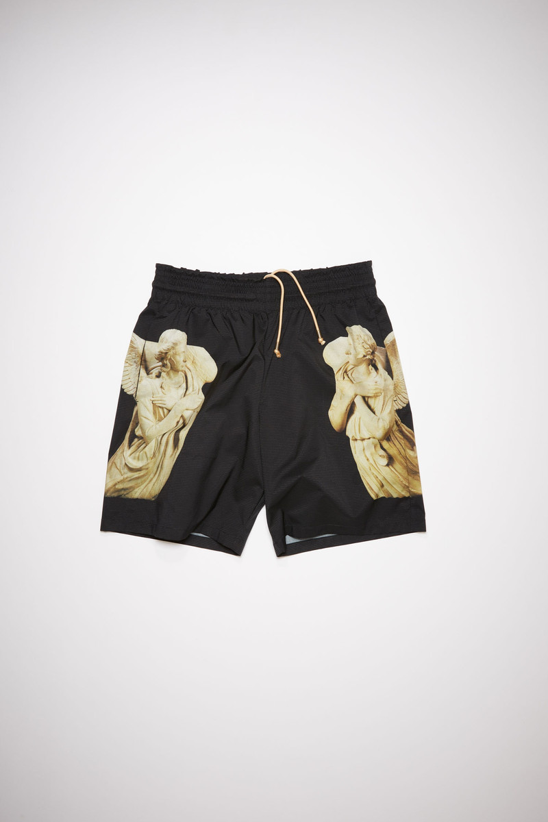 Printed swim shorts - Black 1