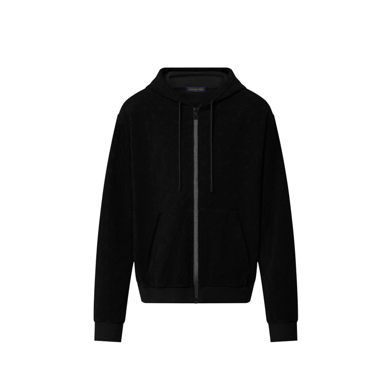 Monogram Terry Zip-Through Hoodie 1