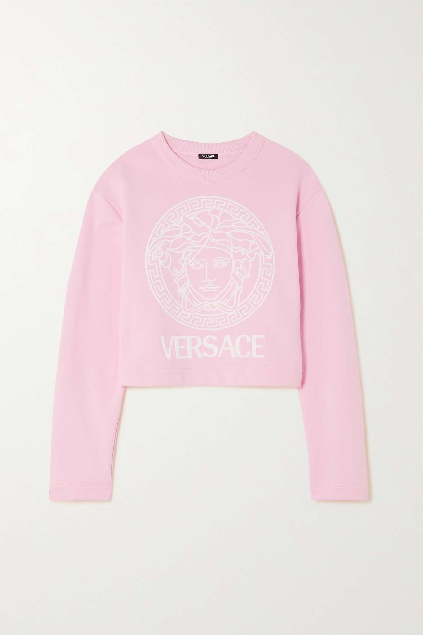 Embroidered cotton-blend sweatshirt - 1