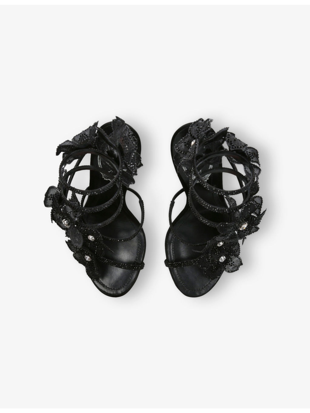 Floral Cleo 105 Satin Heeled Sandals - 4