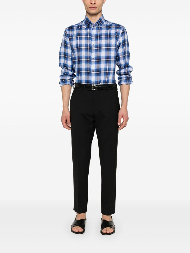 Brioni check-pattern shirt outlook