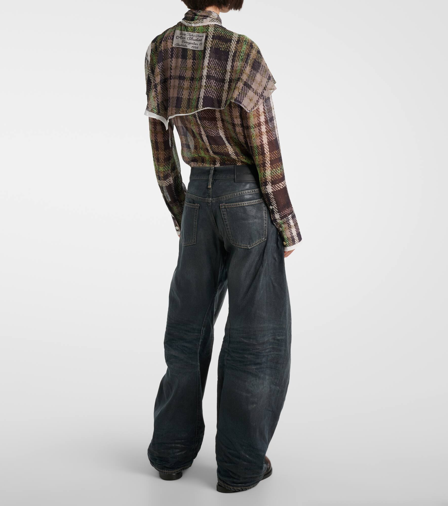 2006F distressed wide-leg jeans - 3