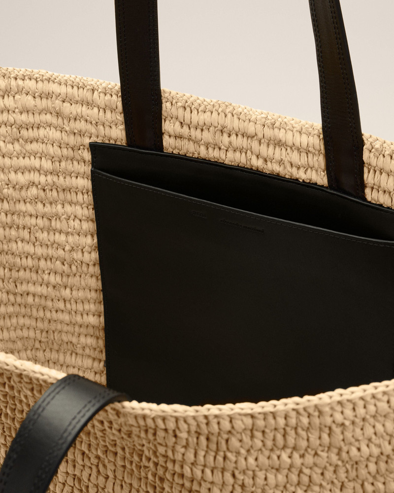 NATURAL RAFIA AMI DE COEUR TOTE BAG 6