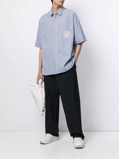 JUUN.J striped short-sleeved shirt outlook