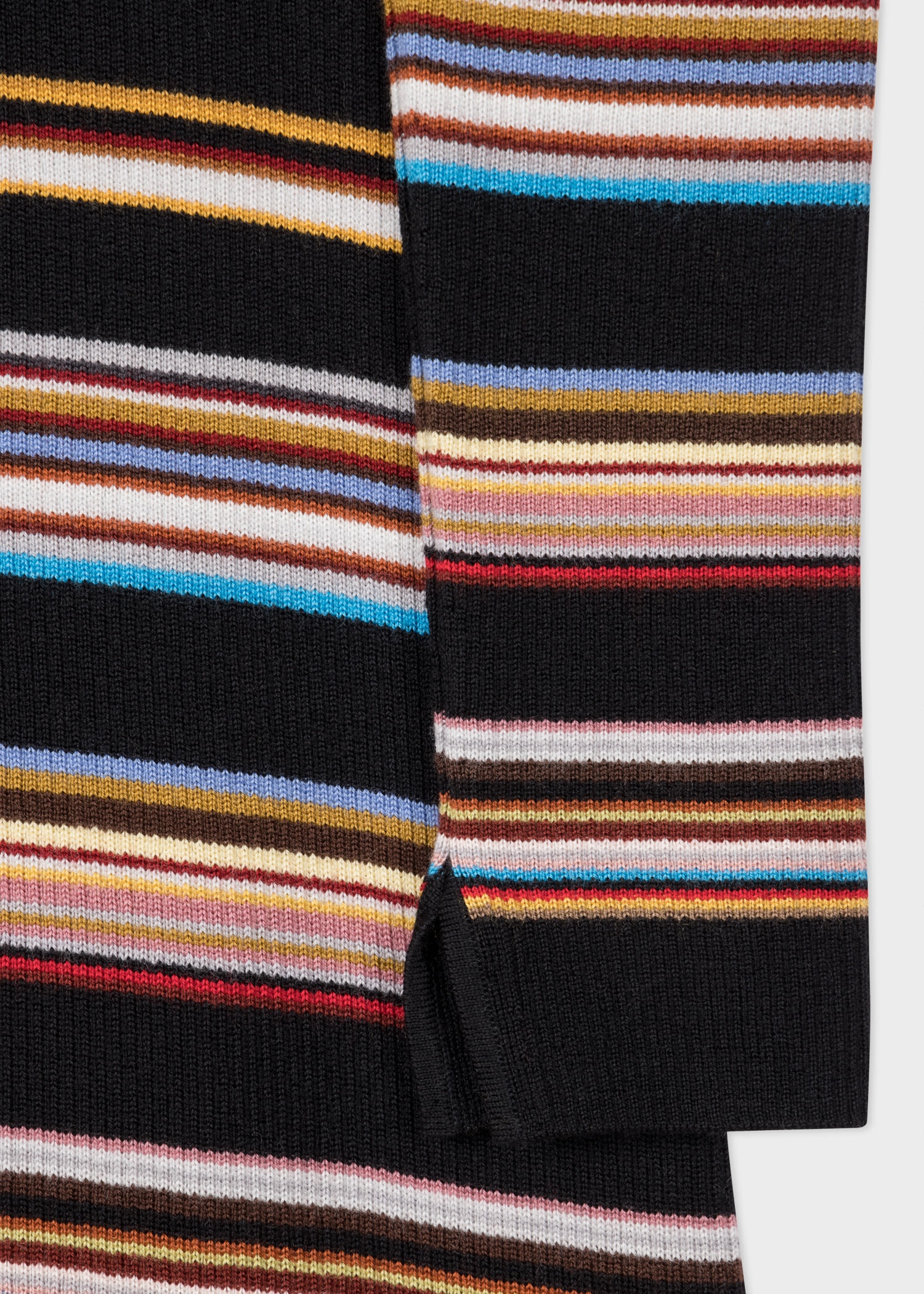 'Signature Stripe' Knitted Wool Shirt Dress - 3