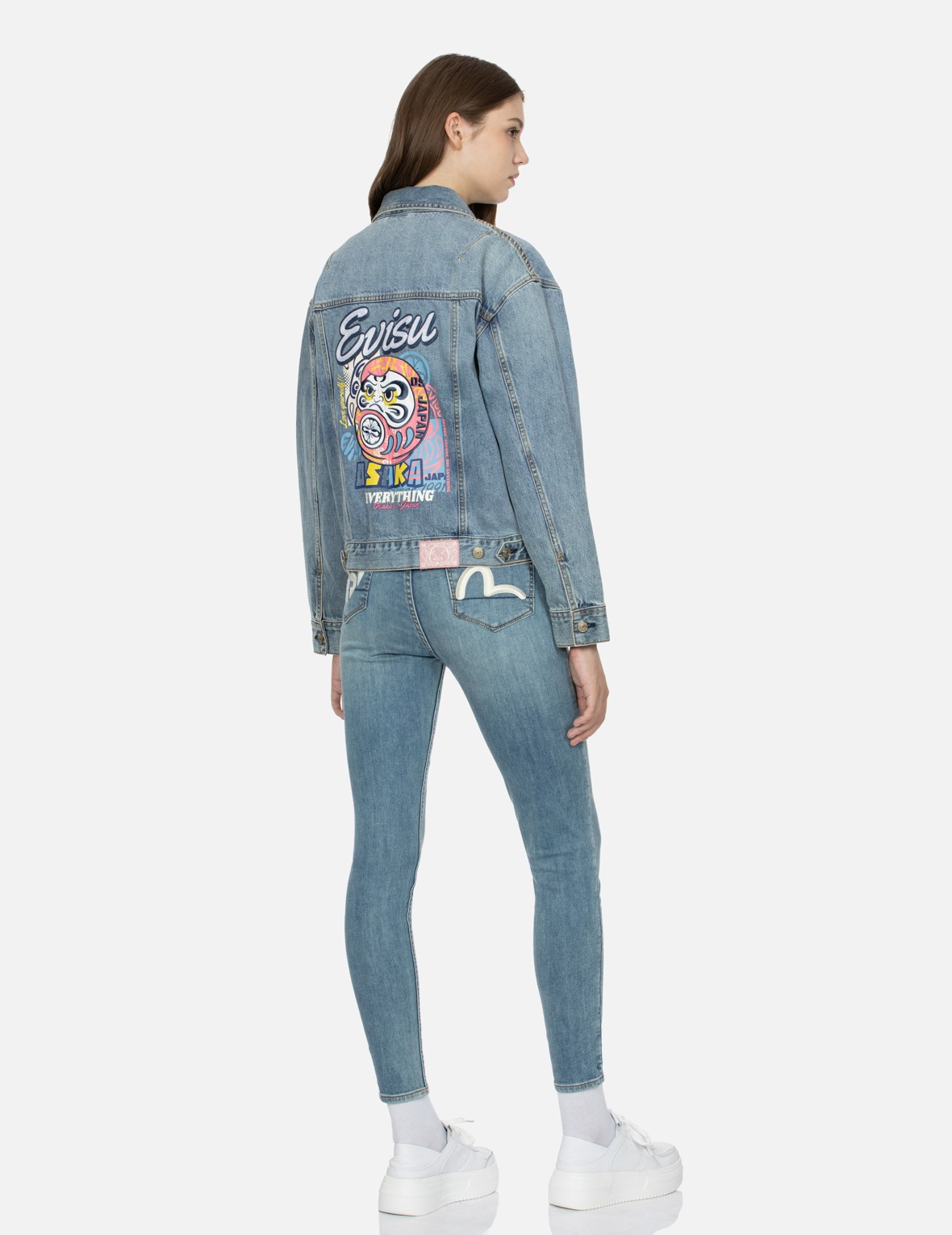 DARUMA APPLIQUÉ LOOSE FIT DENIM JACKET - 3