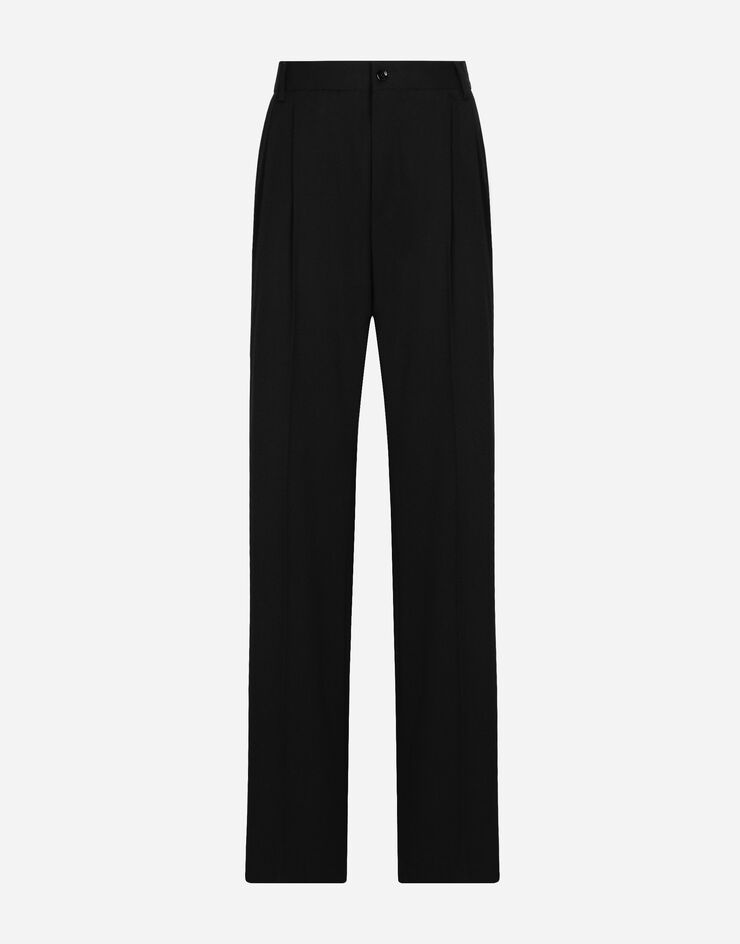 Flared woolen pants - 1