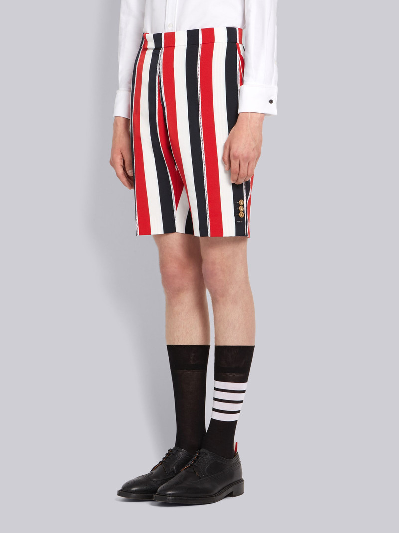 Thom Browne Multicolor Stripemid Rise Suit Short outlook