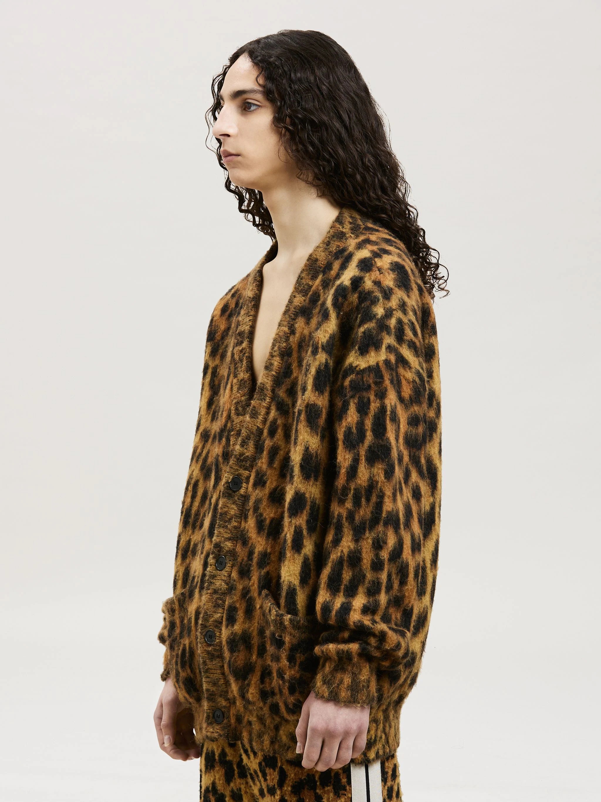 ANIMALIER BRUSHED CARDIGAN - 4